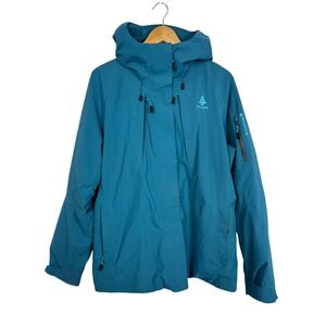 Woods Burgess Blue Hooded‎ Ski Jacket Gorpcore Utility Winter Coat Small